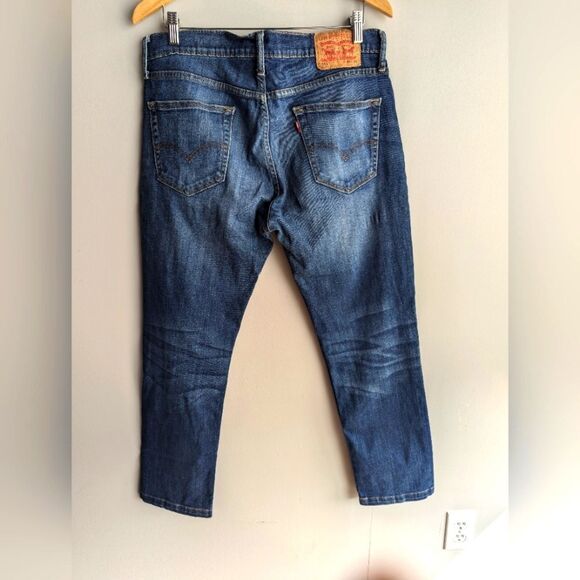 Levi's 511 Slim Fit Tapered Leg Mens Distressed Destroyed Jeans Size 34 X 34 - Picture 2 of 8